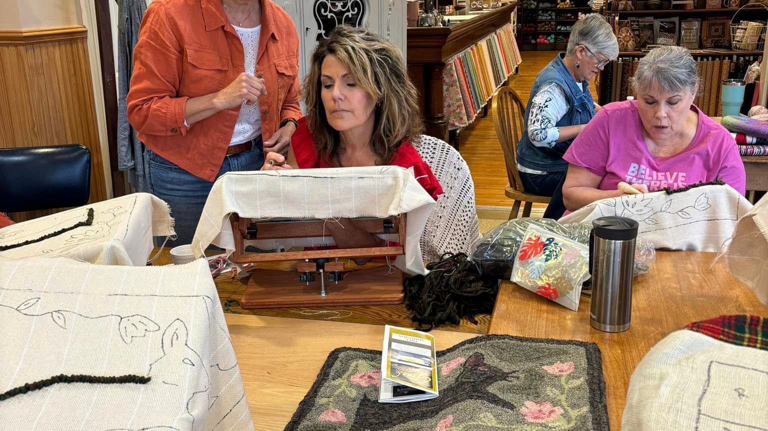Discover the Joy of Wool Rug Hooking at Humble Stitch In Newport, PA