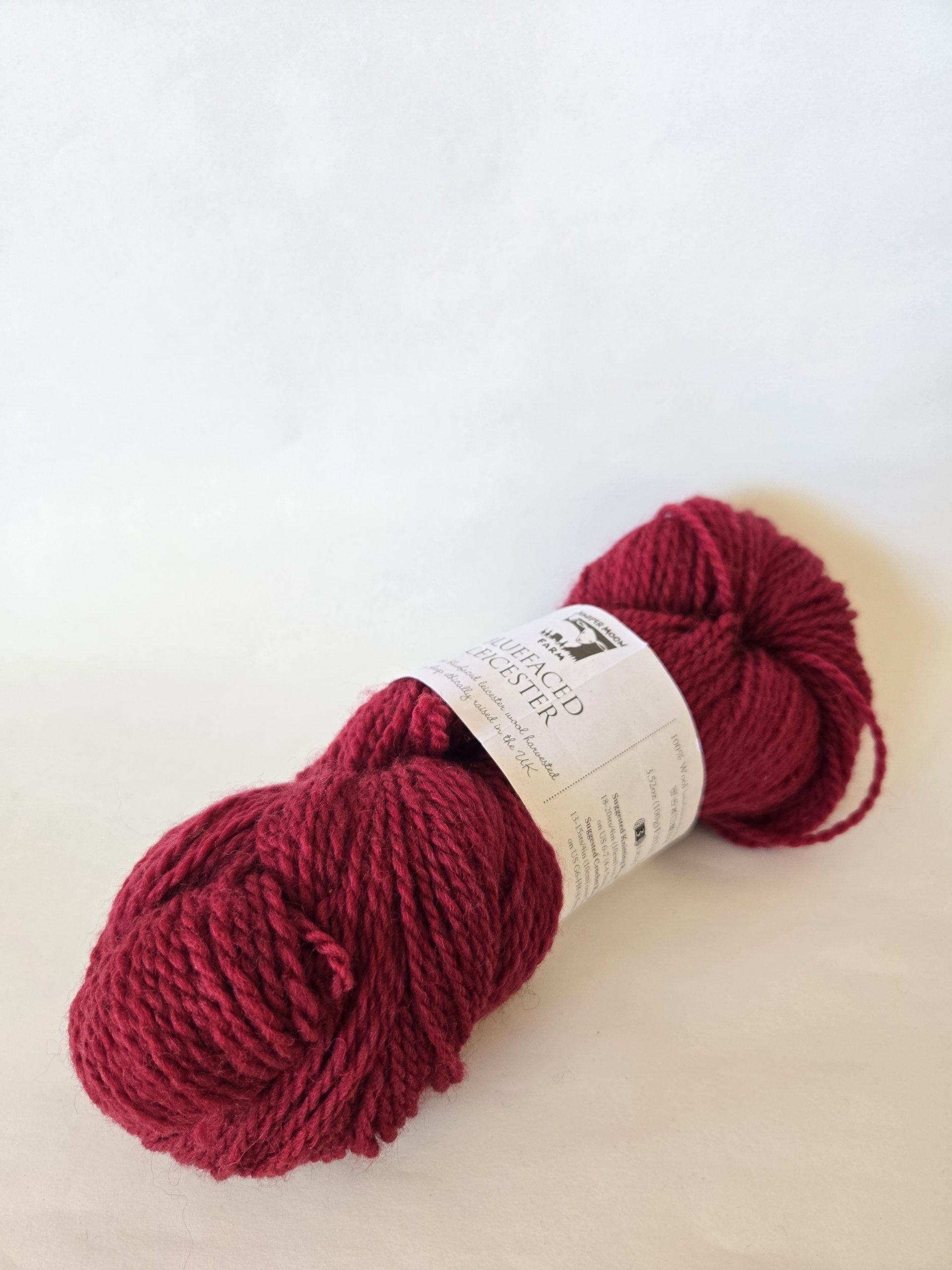 Photo of Yarn in Crimson from Juniper Moon Farm-Bluefaced Leicester