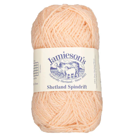 Photo of Yarn in Peach from Jamieson's-Shetland Spindraft