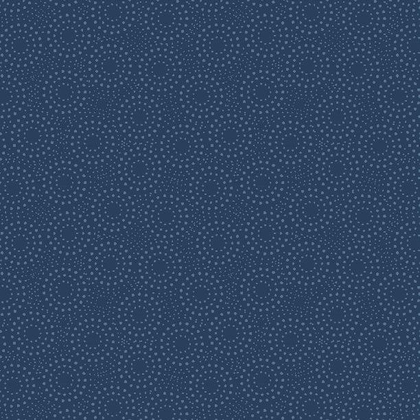 Photo of Wilmington Prints 100% Cotton Fabric in Dotted Circles Dark Blue from Denim Jacket - 44" Wide Fabric