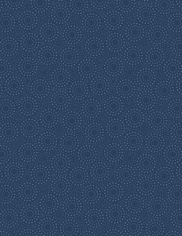 Photo of Wilmington Prints 100% Cotton Fabric in Dotted Circles Dark Blue from Denim Jacket - 44" Wide Fabric