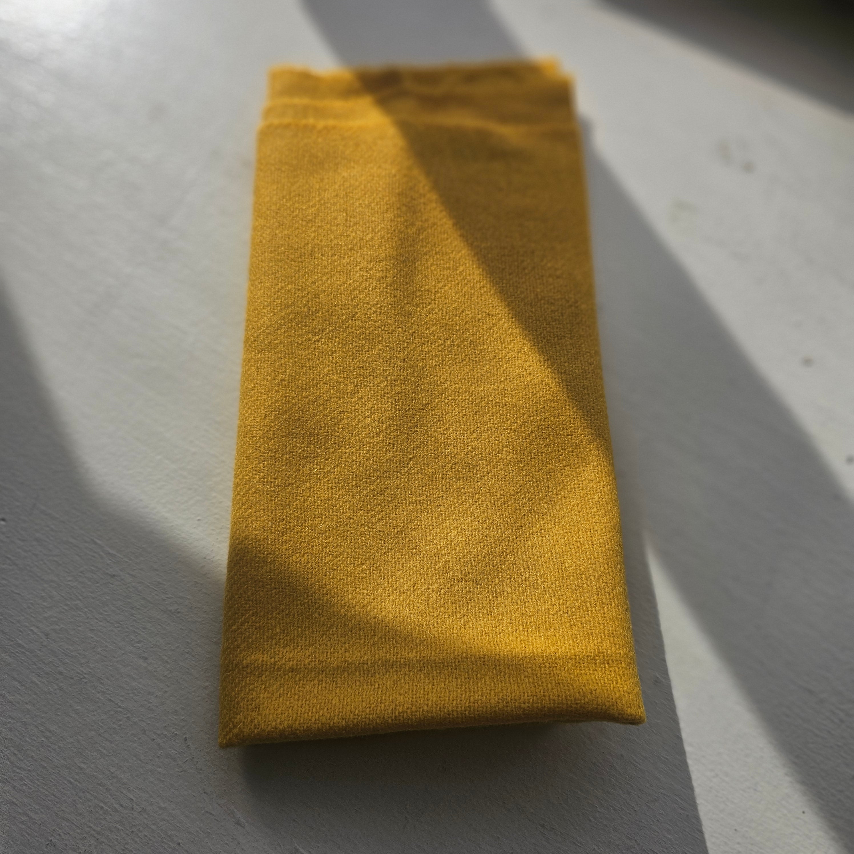 Photo of Felted Wool Pre-Cut 100% Wool in Mustard - Large - 15" x 14"