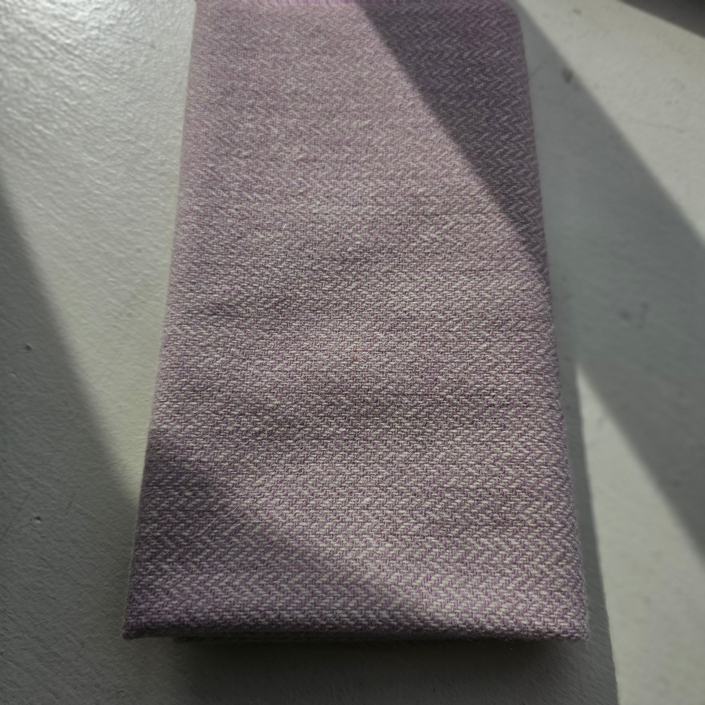Photo of Felted Wool Pre-Cut 100% Wool in Pastel Purple Chevron - Small - 8" x 7"