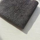 Photo of Felted Wool Pre-Cut 100% Wool in Dark Grey Chevron - Small - 8" x 7"
