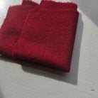 Photo of Felted Wool Pre-Cut 100% Wool in Bright Red Chevron - Small - 8" x 7"