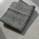 Photo of Felted Wool Pre-Cut 100% Wool in Light Grey Chevron - Small - 8" x 7"