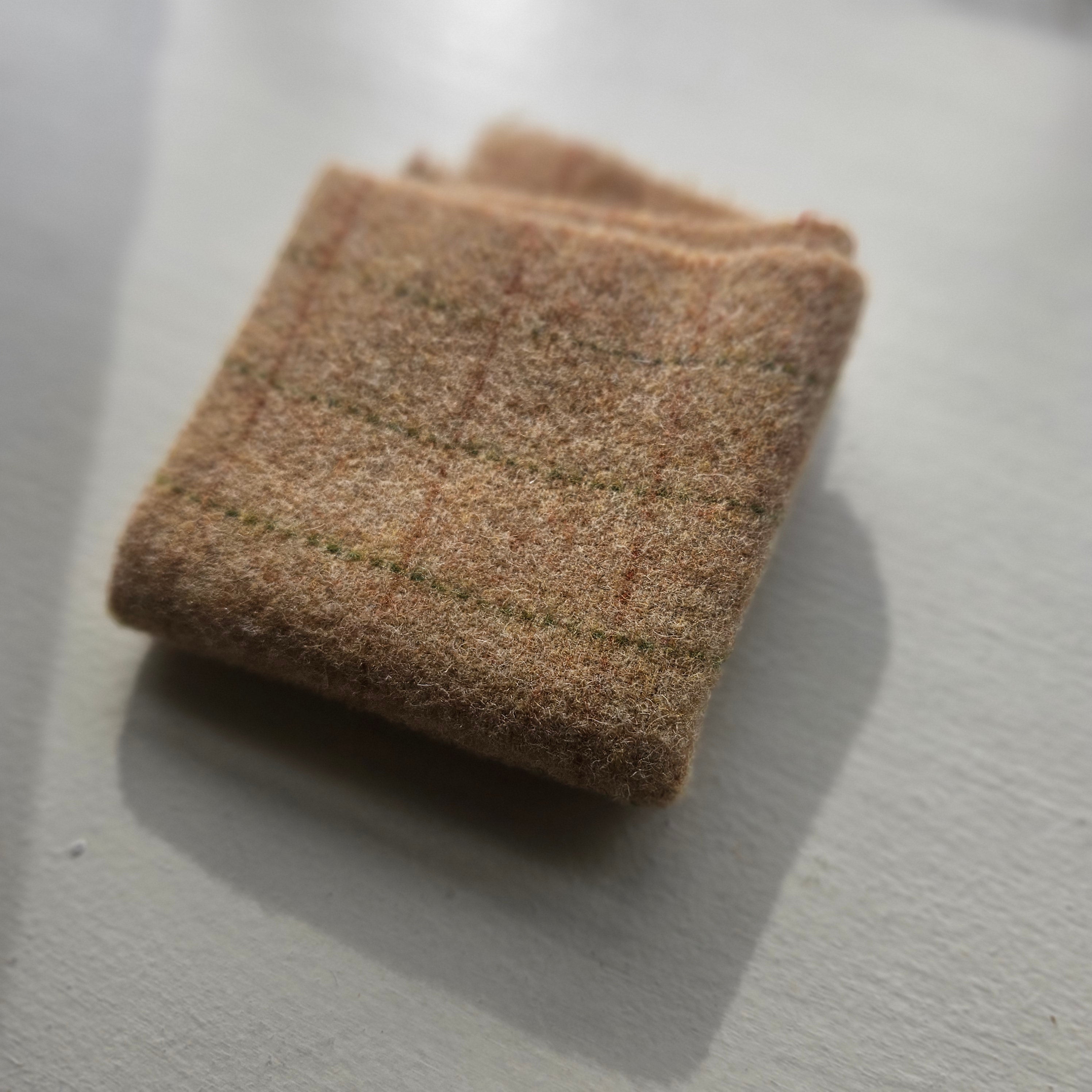 Photo of Felted Wool Pre-Cut 100% Wool in Autumn Plaid - Medium - 10" x 9"