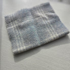 Photo of Felted Wool Pre-Cut 100% Wool in Baby Blue Plaid - Small - 8" x 7"