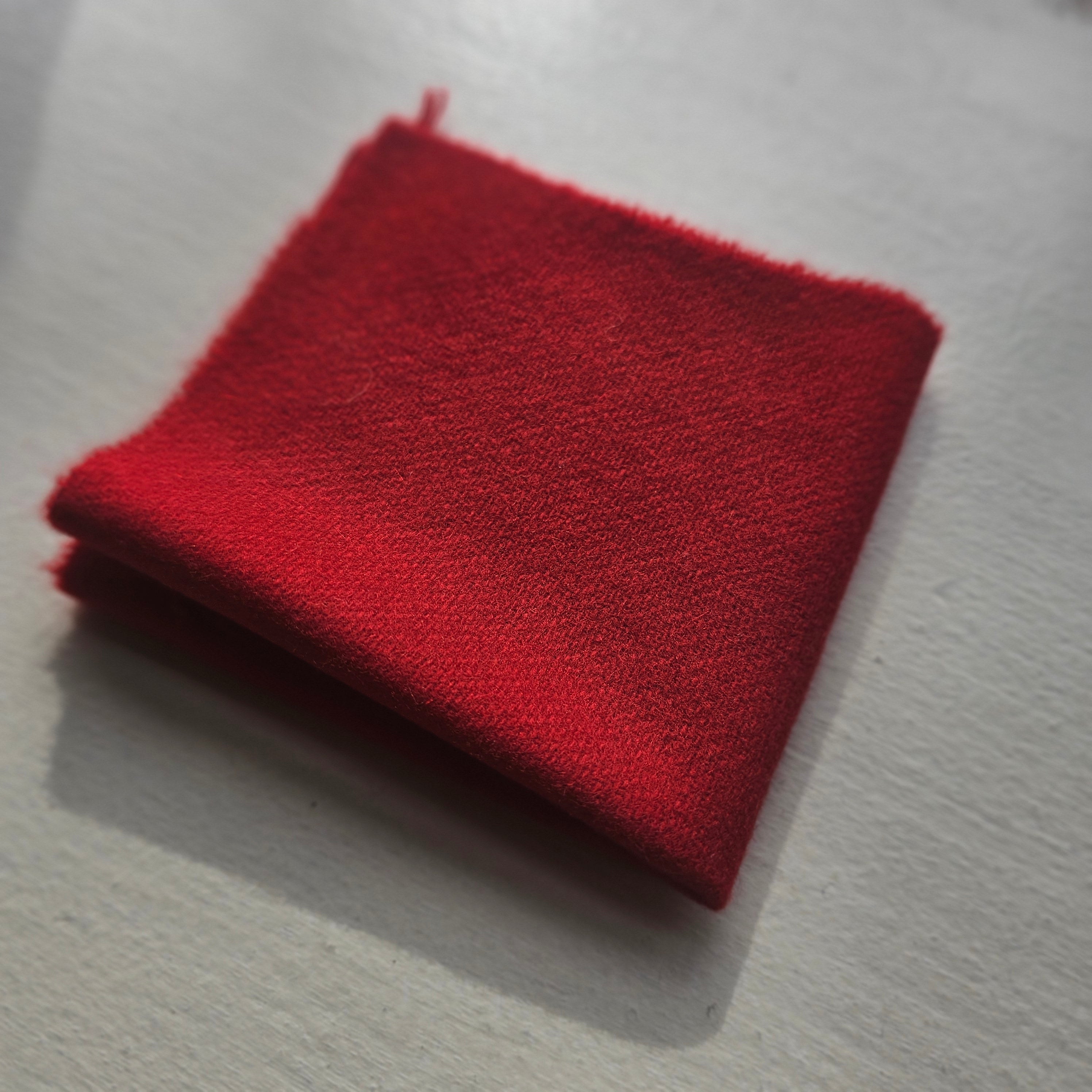 Photo of Felted Wool Pre-Cut 100% Wool in Ruby Red - Small - 8" x 7"