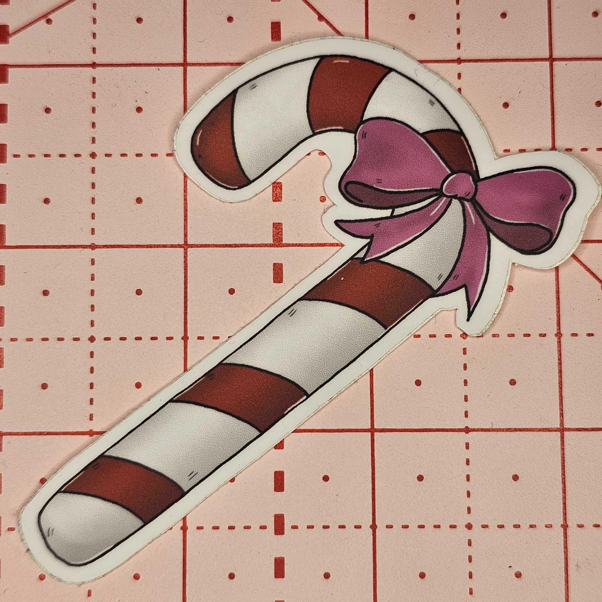 Photo of Candy Cane Bow - Sticker