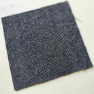 Photo of Felted Wool Pre-Cut 100% Wool in Black Chevron - Mini Square - 4" x 4"