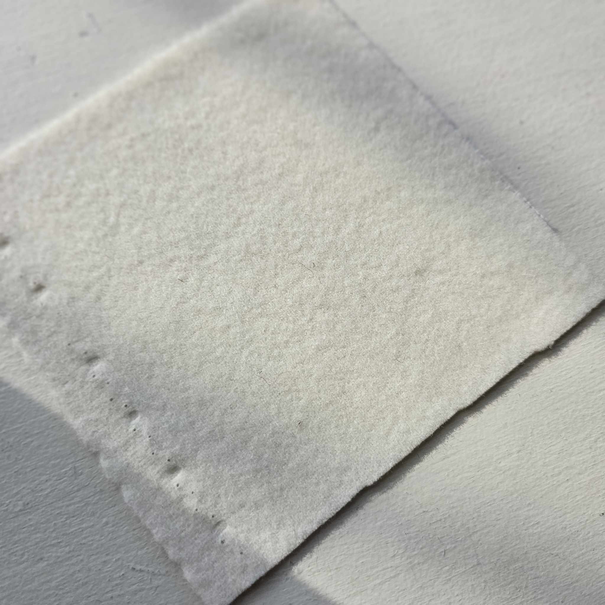 Photo of Felted Wool Pre-Cut 100% Wool in Off-White - Mini Square - 4" x 4"