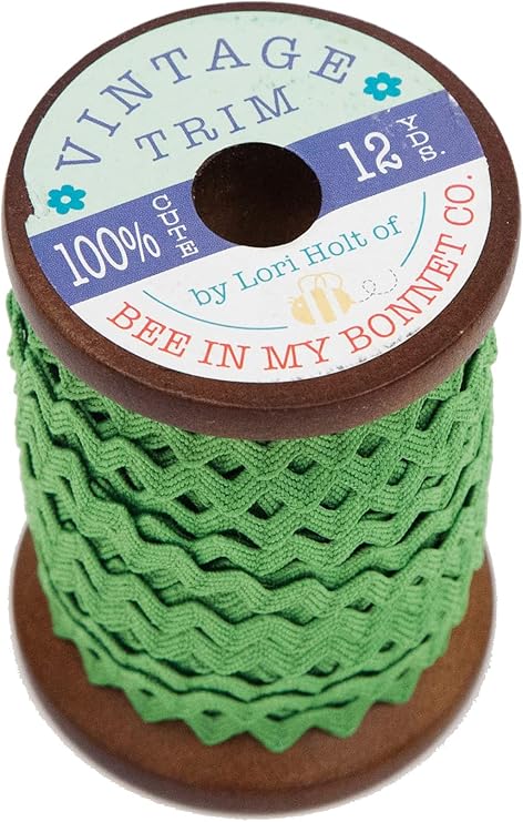Photo of Lori Holt Trims in Riley Green from Bee In My Bonnet - 1/4" Ric Rac