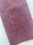 Photo of Felted Wool Pre-Cut 100% Wool in Black and Red Chevron - Medium - 10" x 9"