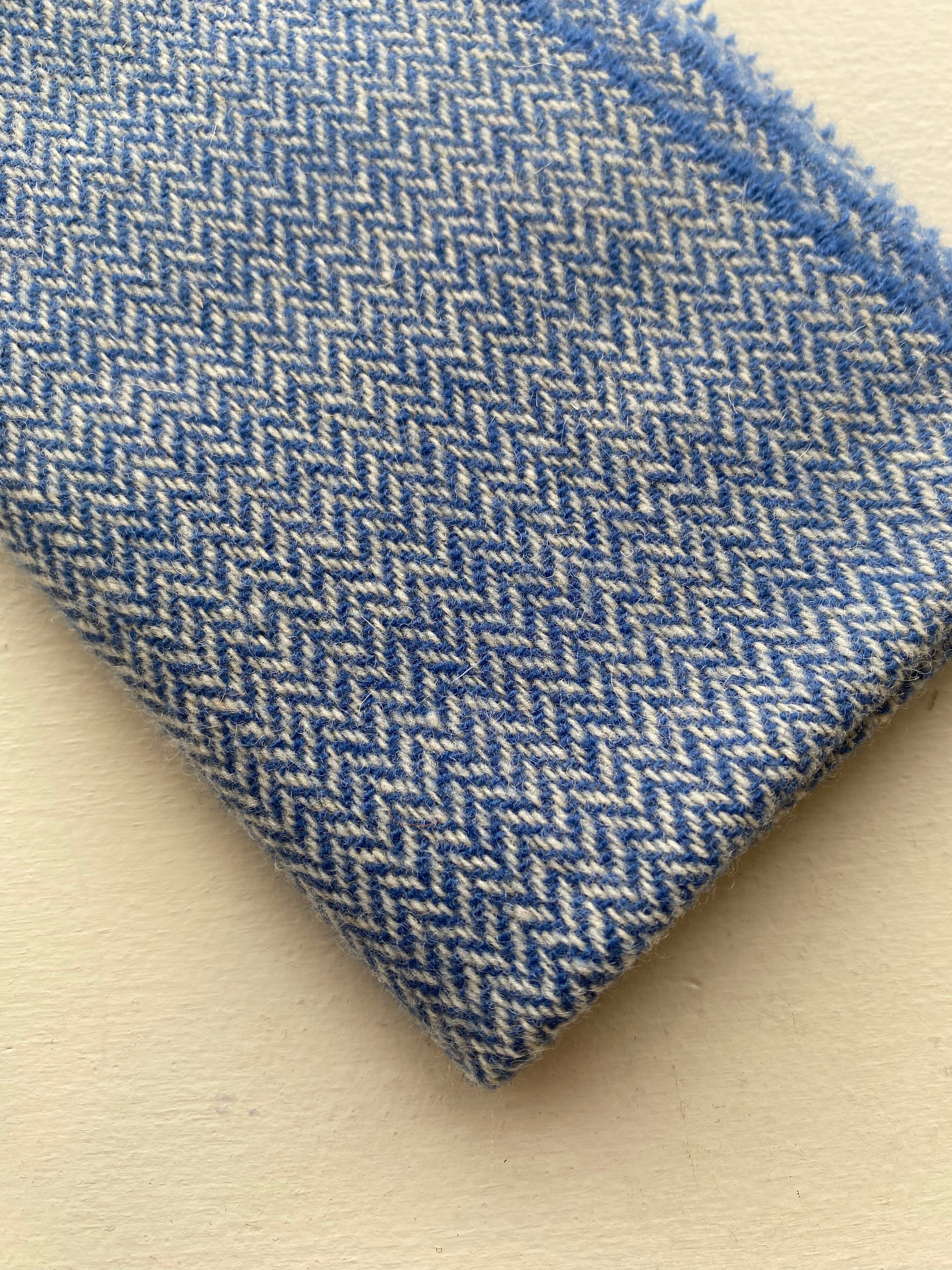 Photo of Felted Wool Pre-Cut 100% Wool in Blue Sky Chevron - Large - 15" x 14"