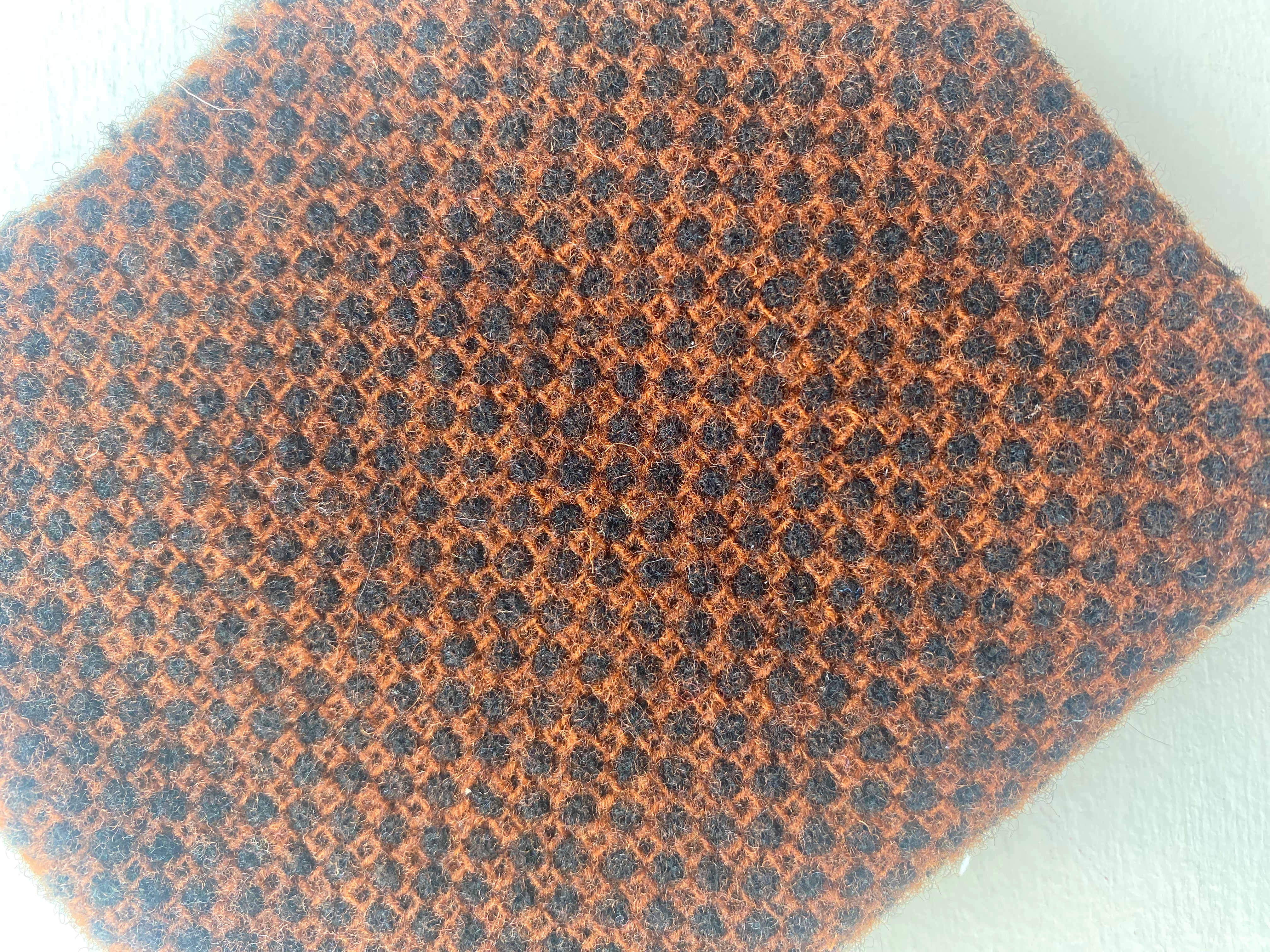 Photo of Felted Wool Pre-Cut 100% Wool in Brown and Black Dots - Medium - 10" x 9"