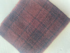 Photo of Felted Wool Pre-Cut 100% Wool in Dark Brown Plaid - Medium - 10" x 9"