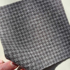 Photo of Felted Wool Pre-Cut 100% Wool in Dark Grey Mini Dots - Mini Square - 4" x 4"
