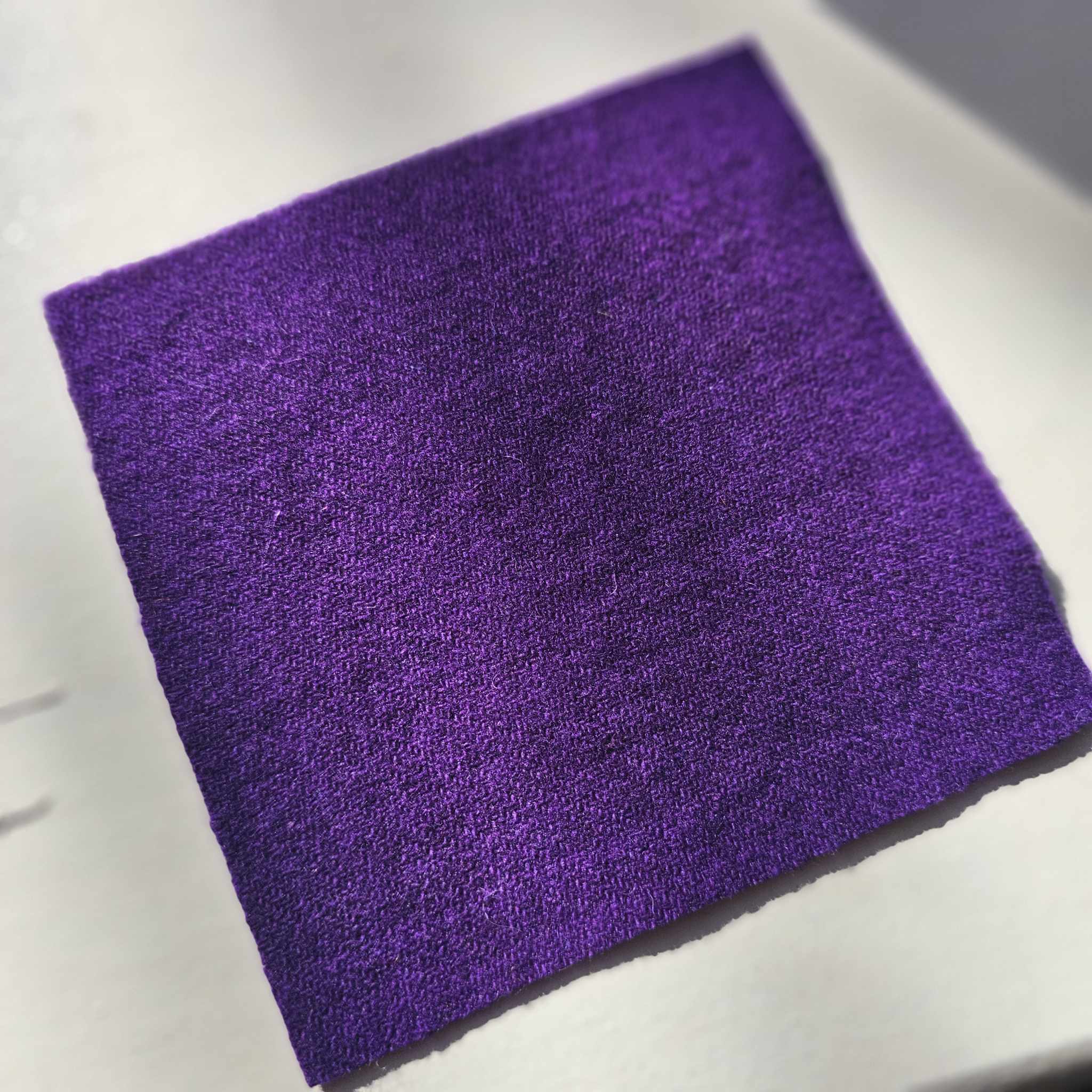 Photo of Felted Wool Pre-Cut 100% Wool in Dark Purple - Mini Square - 4" x 4"