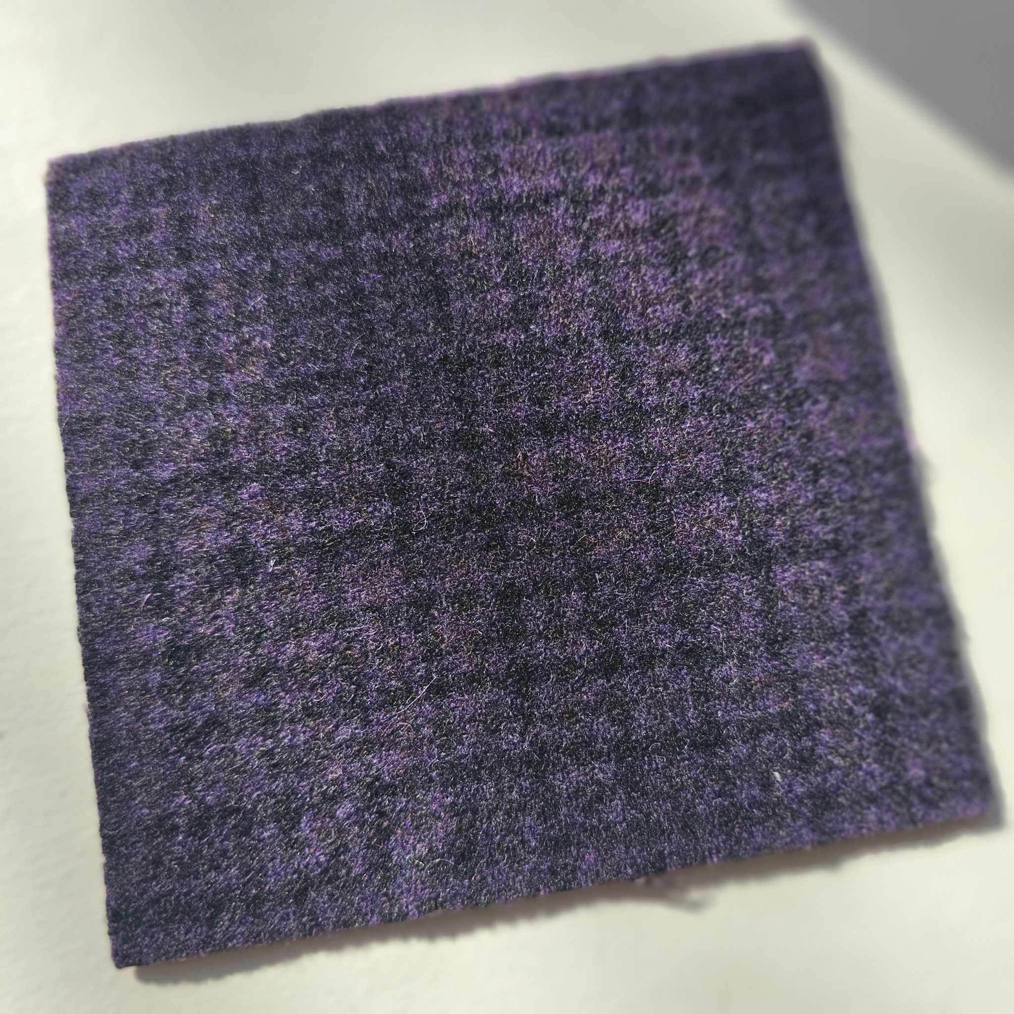 Photo of Felted Wool Pre-Cut 100% Wool in Deep Purple Square - Mini Square - 4" x 4"
