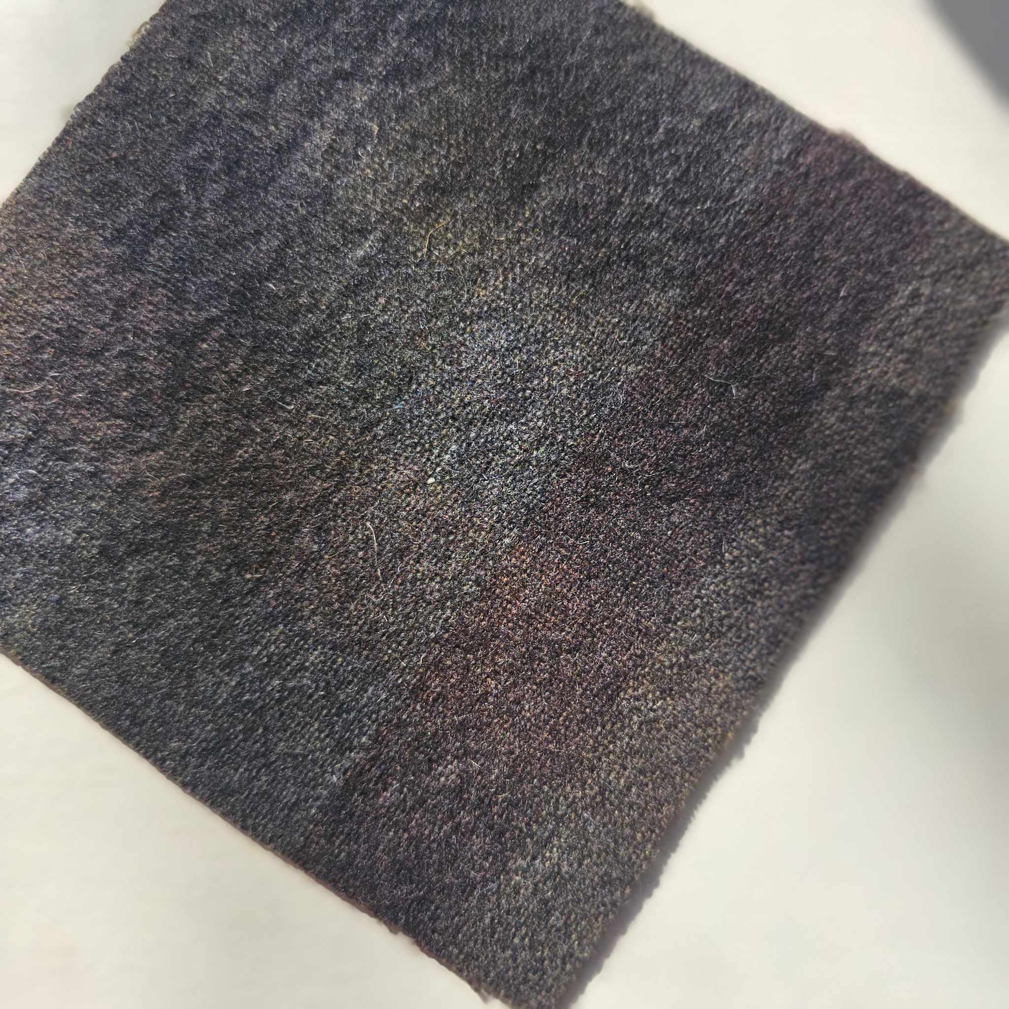 Photo of Felted Wool Pre-Cut 100% Wool in Dusty Grey Plaid - Mini Square - 4" x 4"