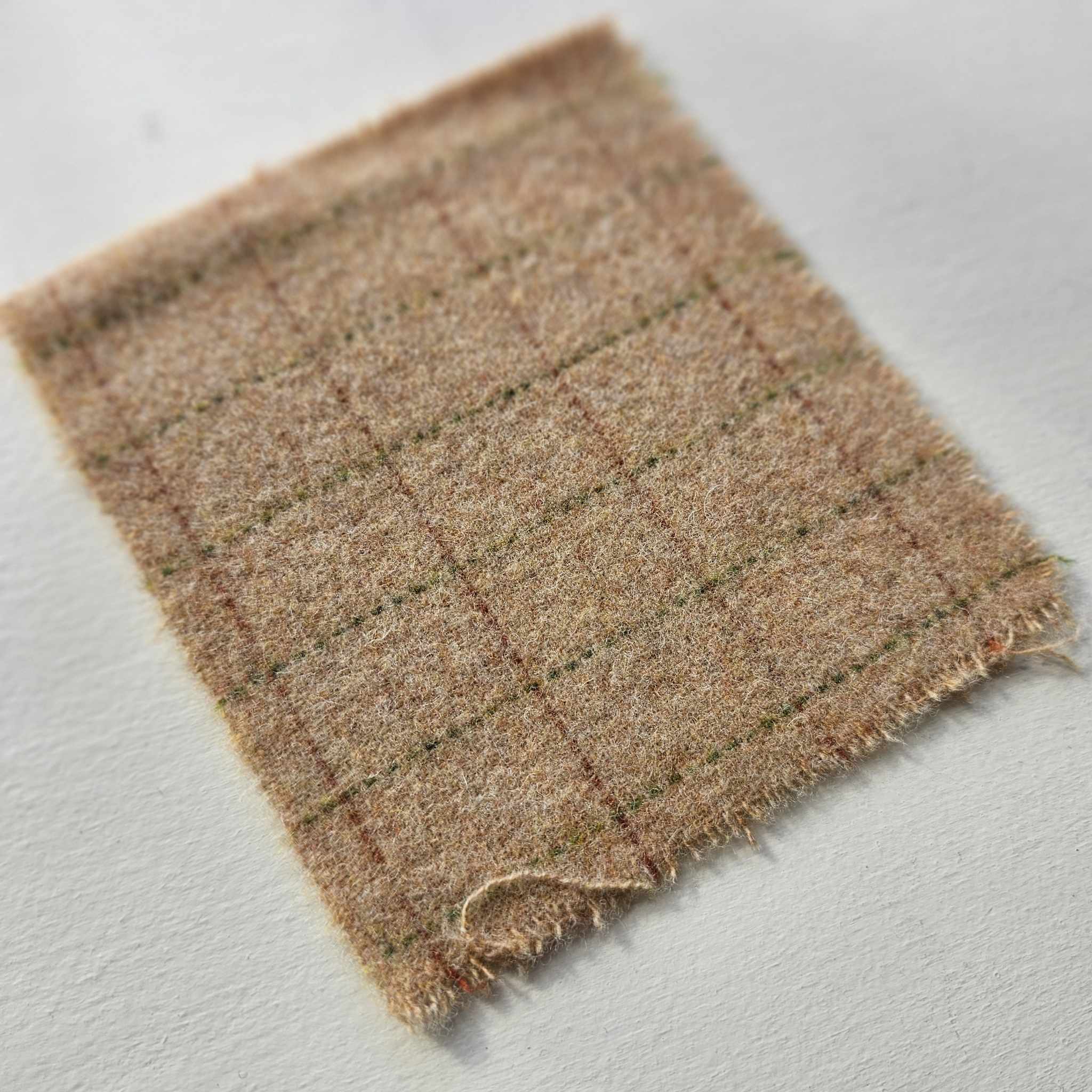 Photo of Felted Wool Pre-Cut 100% Wool in Dusty Orange Squares - Mini Square - 4" x 4"
