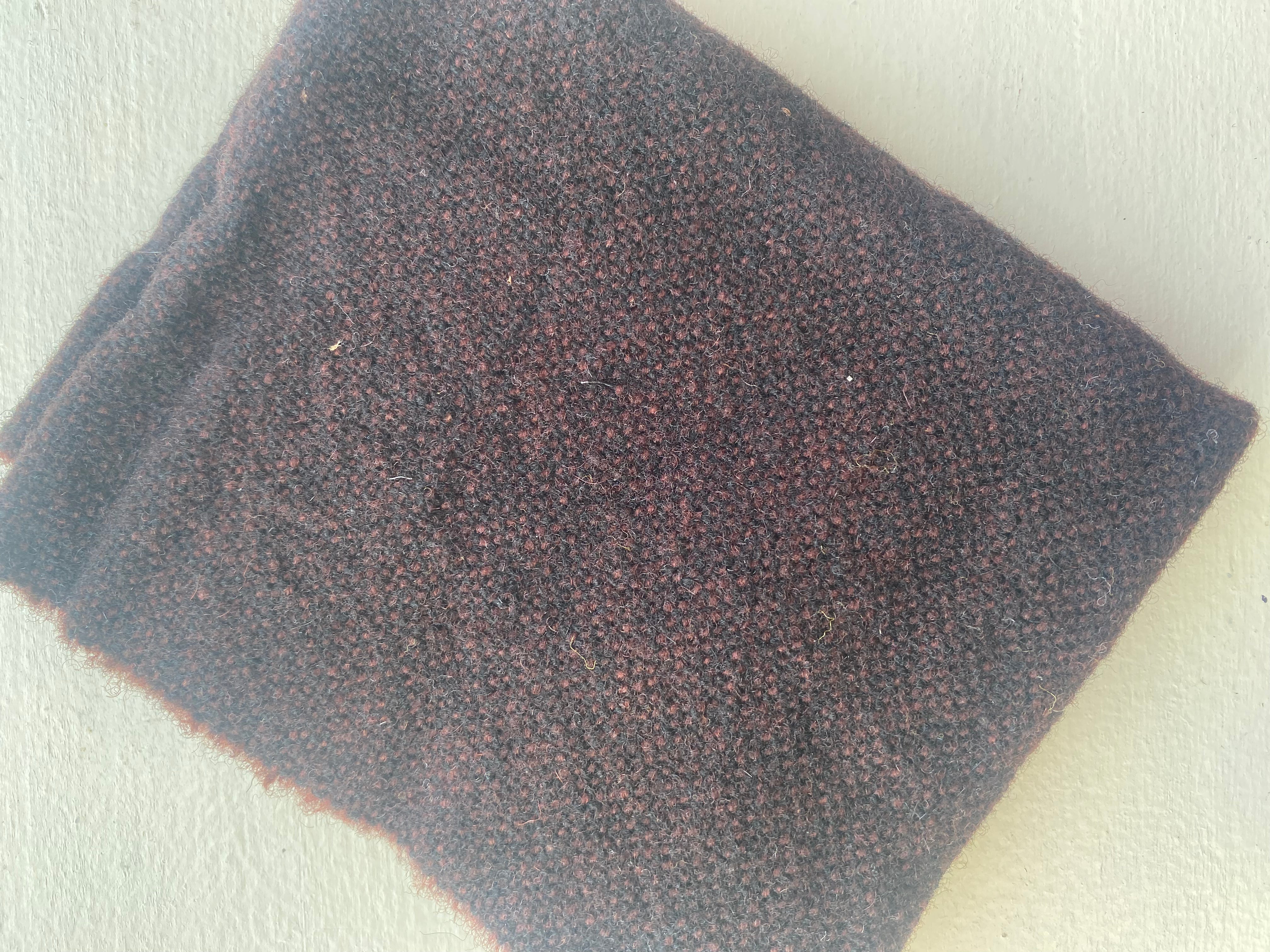 Photo of Felted Wool Pre-Cut 100% Wool in Heathered Dark Brown - Medium - 10" x 9"