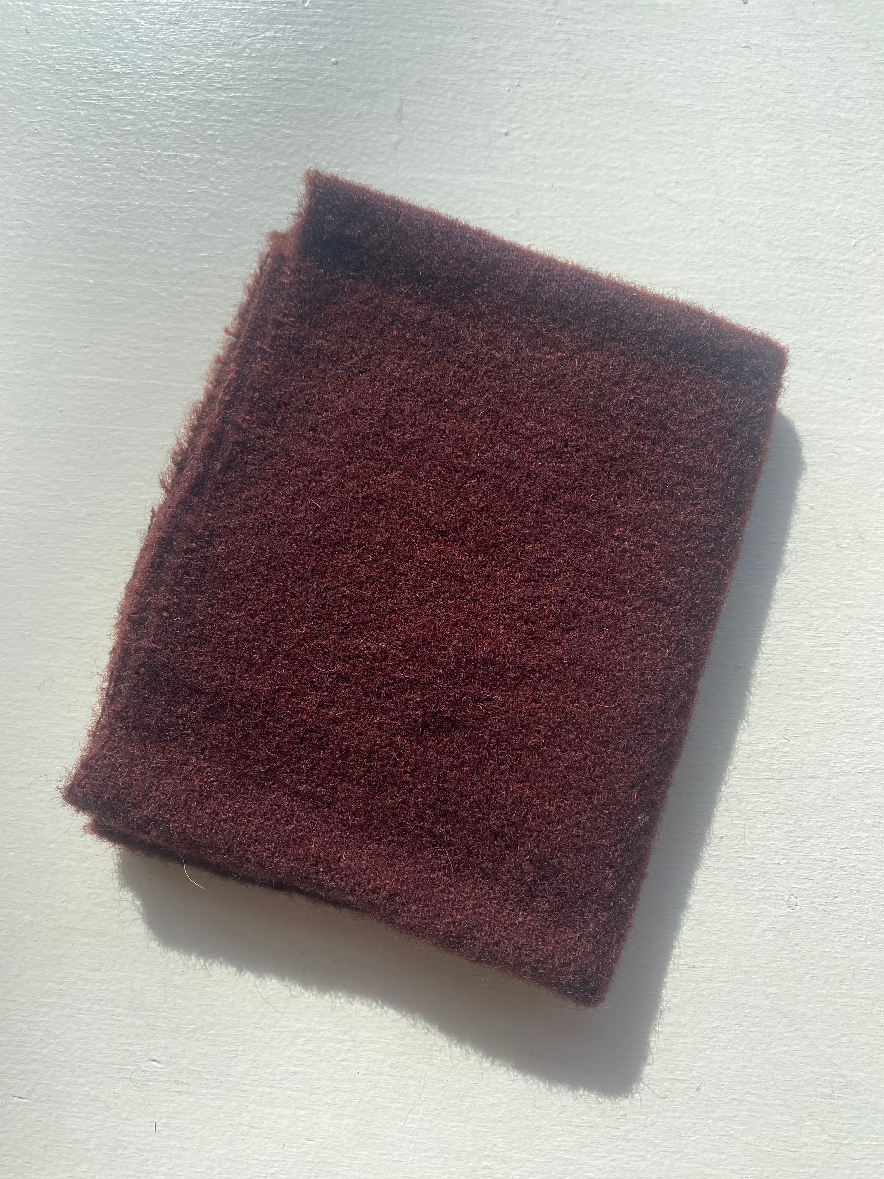 Photo of Felted Wool Pre-Cut 100% Wool in Heathered Maroon - Medium - 10" x 9"