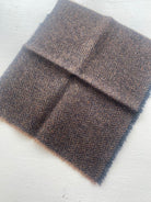 Photo of Felted Wool Pre-Cut 100% Wool in Dark Brown Chevron - Small - 8" x 7"