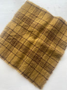 Photo of Felted Wool Pre-Cut 100% Wool in Yellow Plaid - Small - 8" x 7"