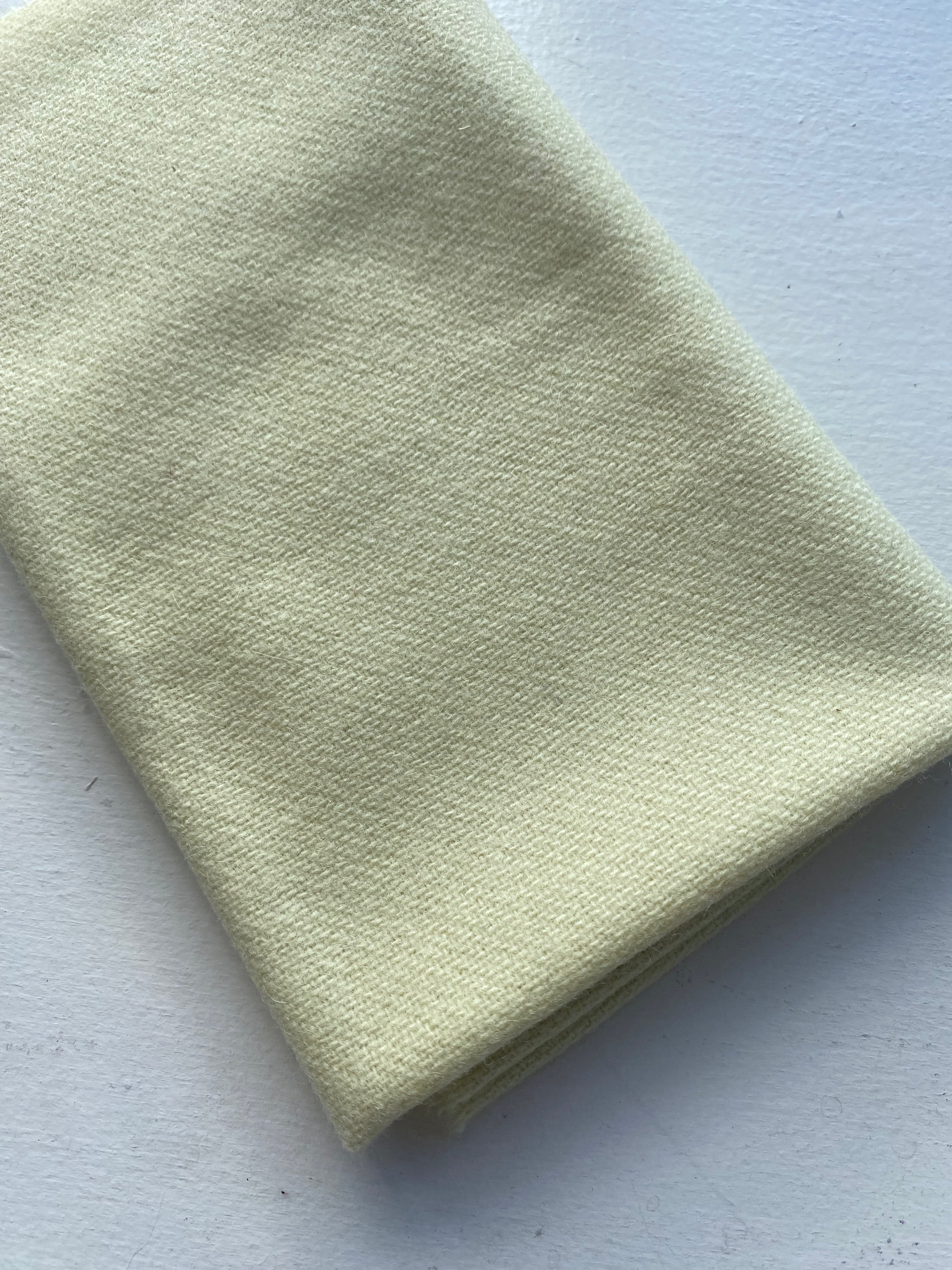 Photo of Felted Wool Pre-Cut 100% Wool in Pastel Yellow - Large - 15" x 14"