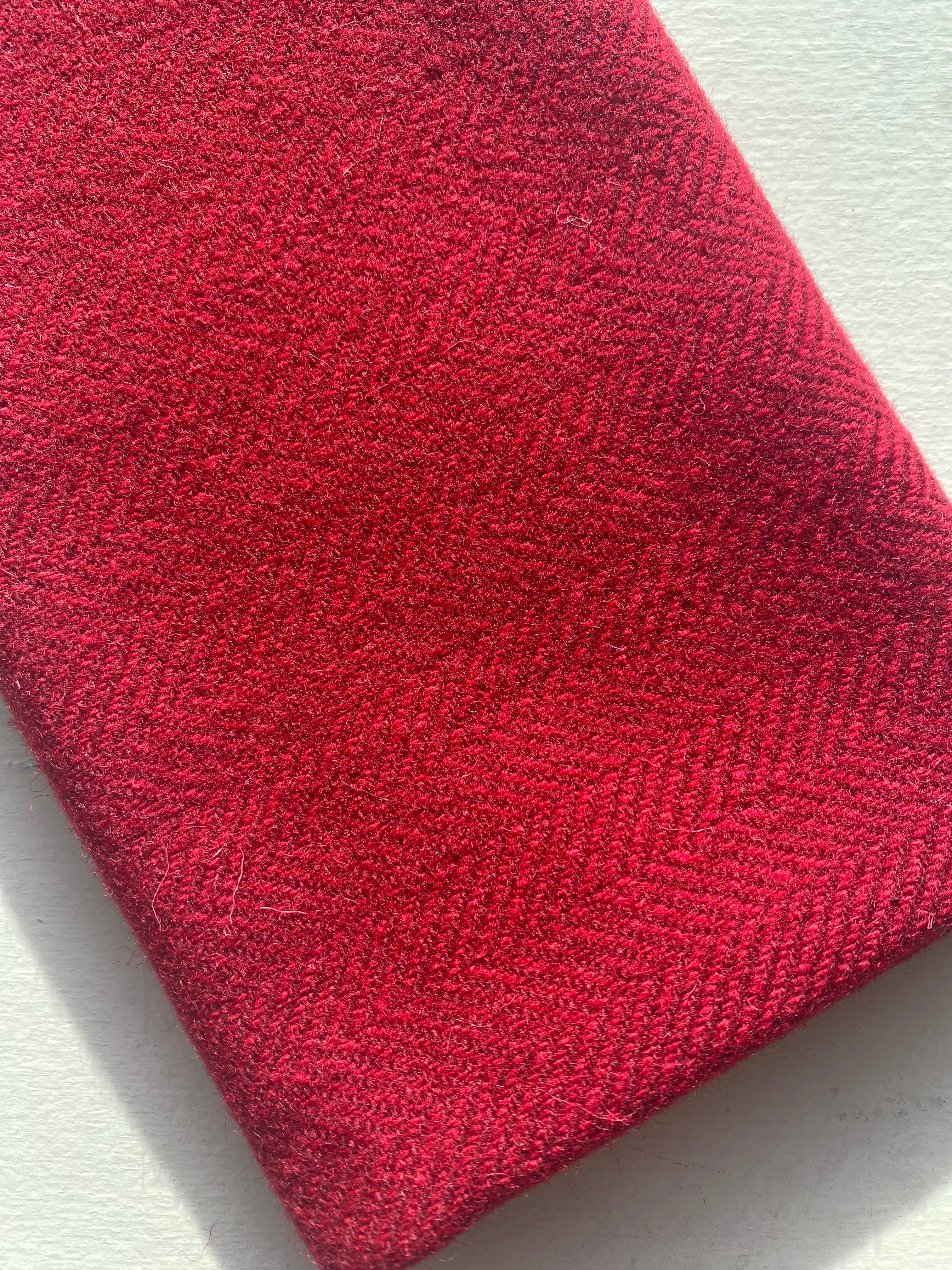 Photo of Felted Wool Pre-Cut 100% Wool in Ruby Red - Large - 15" x 14"