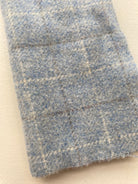 Photo of Felted Wool Pre-Cut 100% Wool in Ice Blue Plaid - Medium - 10" x 9"