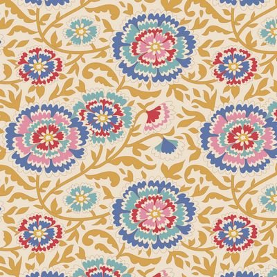 Photo of Tilda Fabrics 100% Cotton Fabric in Mustard Elodie from Jubilee - 44"/45" Wide Fabric