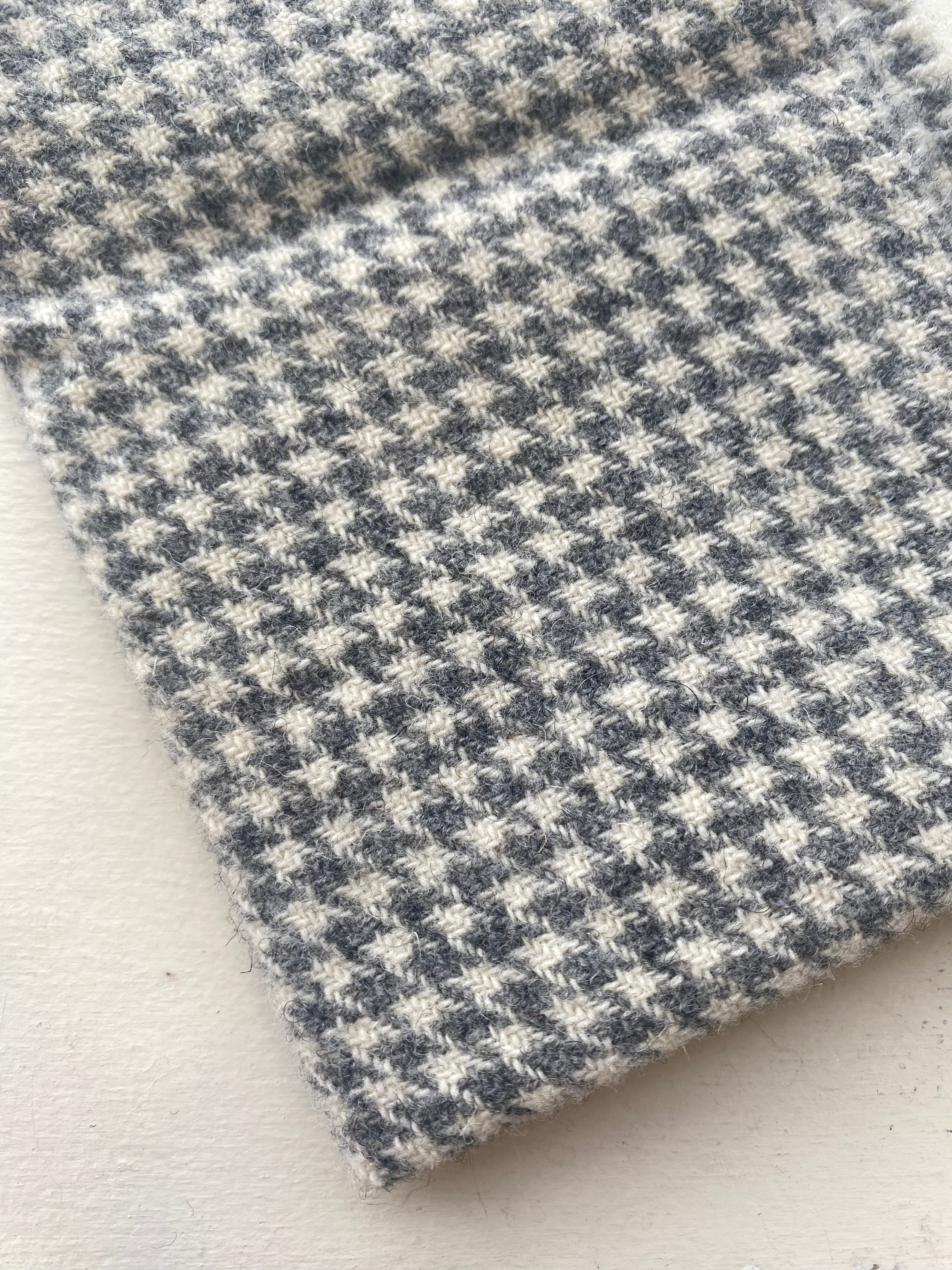 Photo of Felted Wool Pre-Cut 100% Wool in Light Grey Mini Dots - Medium - 10" x 9"
