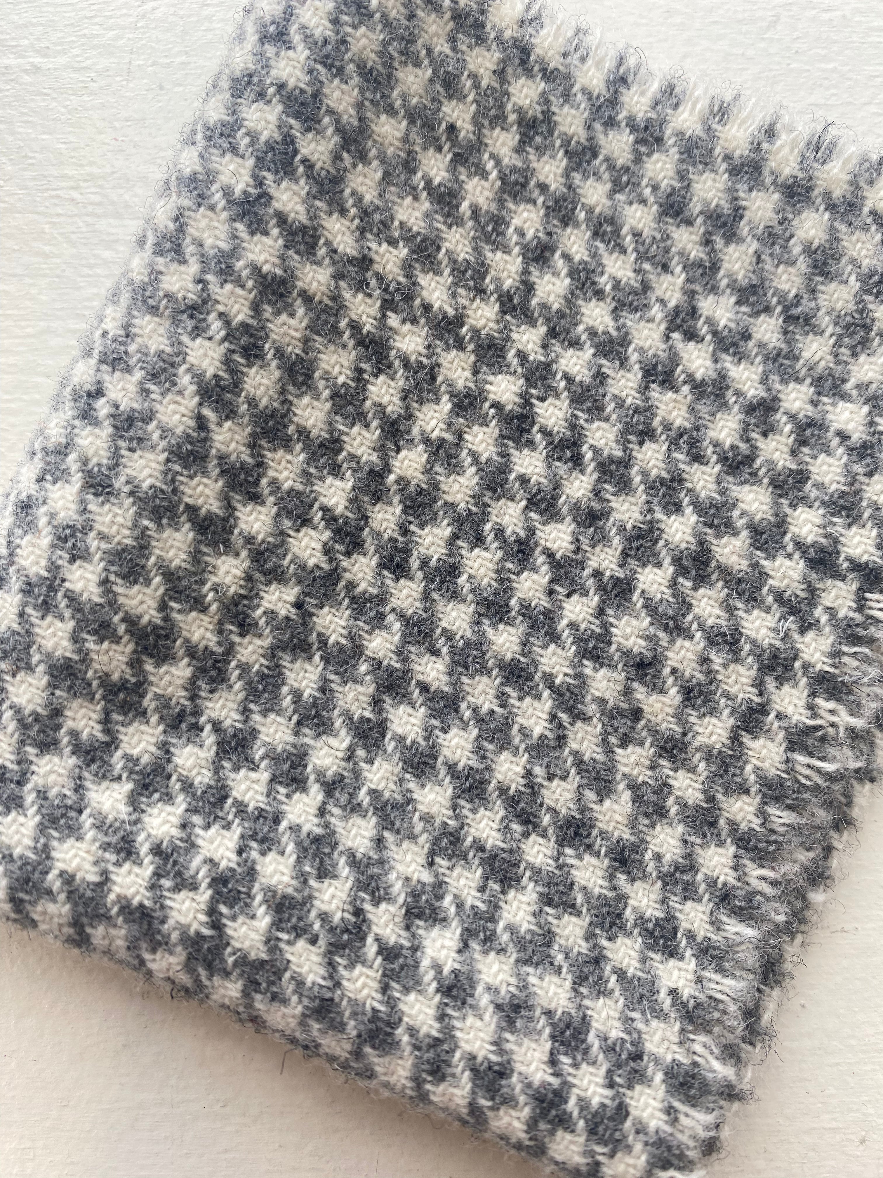 Photo of Felted Wool Pre-Cut 100% Wool in Light Grey Mini Dots - Small - 8" x 7"