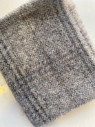 Photo of Felted Wool Pre-Cut 100% Wool in Light Gray Plaid - Medium - 10" x 9"