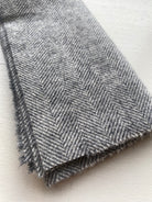 Photo of Felted Wool Pre-Cut 100% Wool in Light Grey Chevron - Large - 15" x 14"