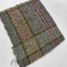 Photo of Felted Wool Pre-Cut 100% Wool in Mossy Green Plaid - Mini Square - 4" x 4"