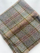 Photo of Felted Wool Pre-Cut 100% Wool in Mossy Green Plaid - Large - 15" x 14"