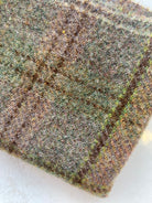 Photo of Felted Wool Pre-Cut 100% Wool in Mossy Green Plaid - Medium - 10" x 9"
