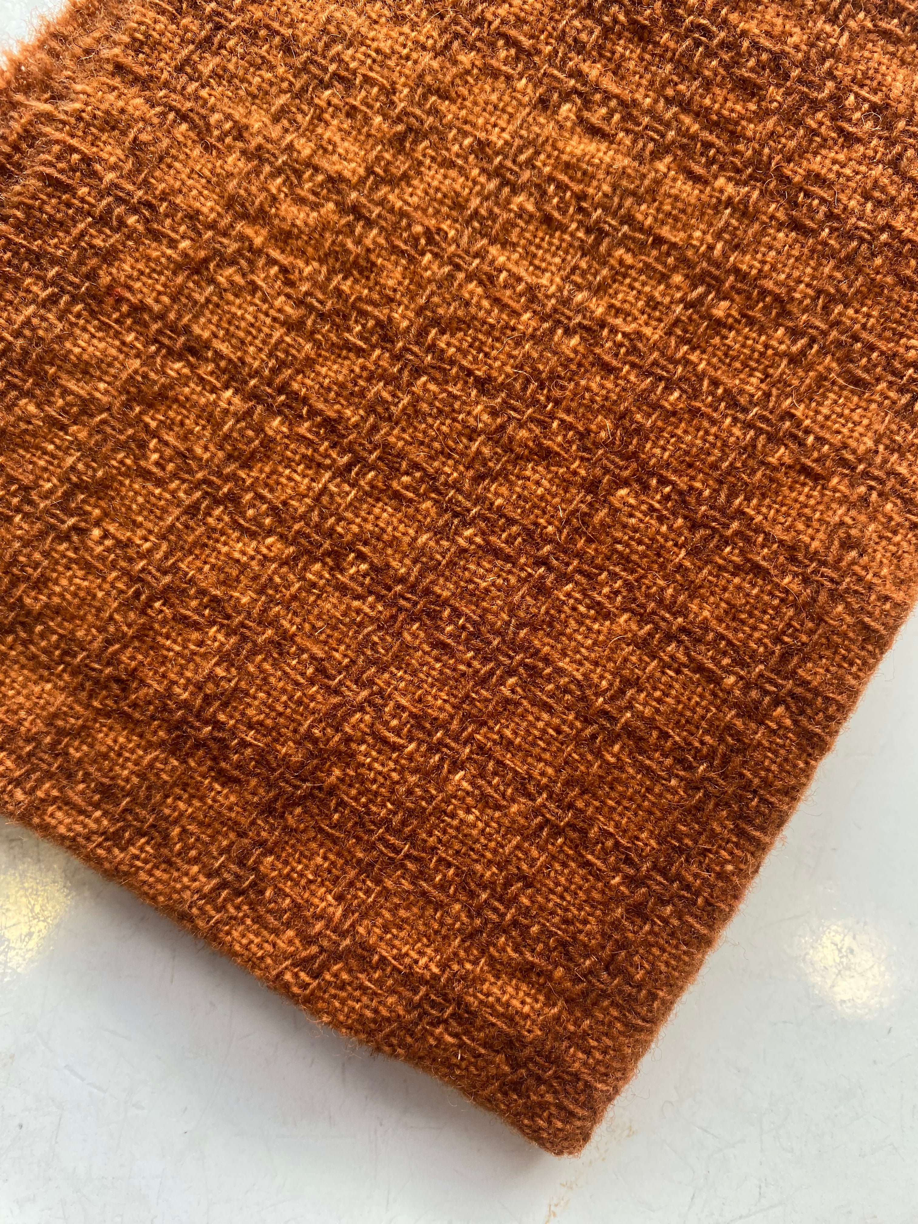 Photo of Felted Wool Pre-Cut 100% Wool in Orange Dots - Medium - 10" x 9"