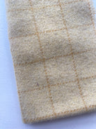 Photo of Felted Wool Pre-Cut 100% Wool in Pastel Yellow Plaid - Medium - 10" x 9"