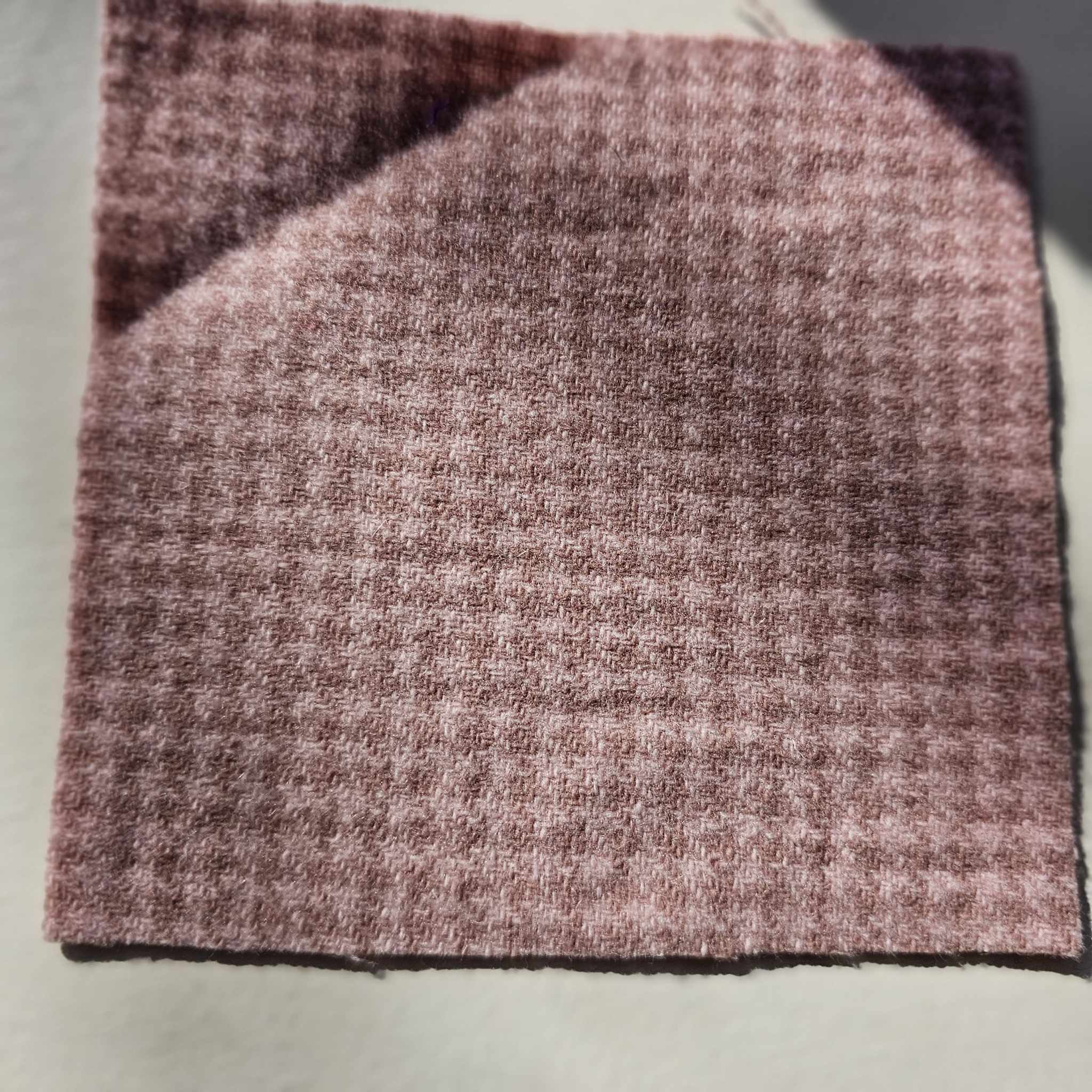 Photo of Felted Wool Pre-Cut 100% Wool in Dusty Pink Mini Dots - Mini Square - 4" x 4"