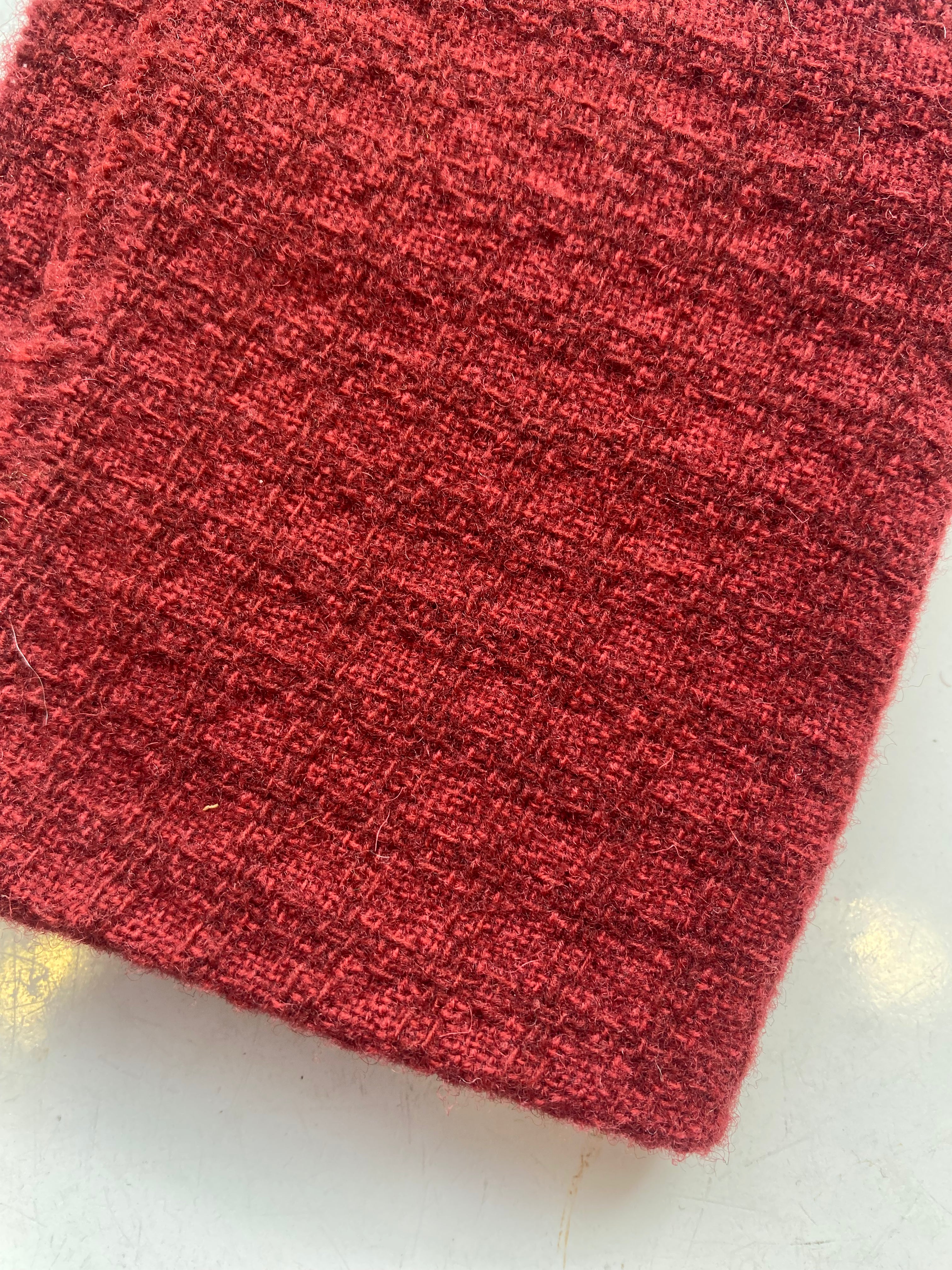 Photo of Felted Wool Pre-Cut 100% Wool in Red Dots - Medium - 10" x 9"