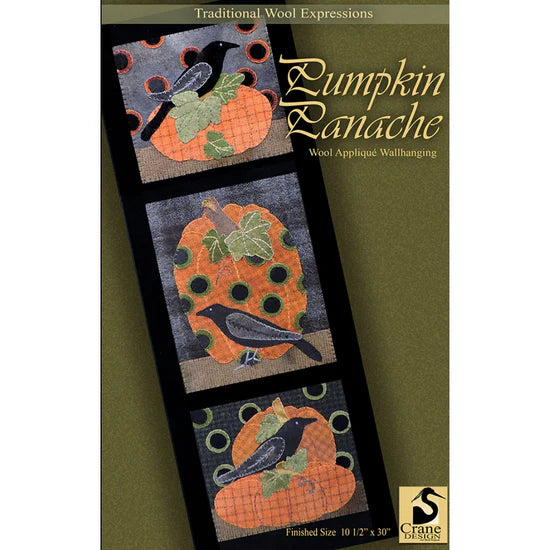 Photo of Traditional Expressions in Pumpkin Panache from Crane Design - Wool Applique Pattern