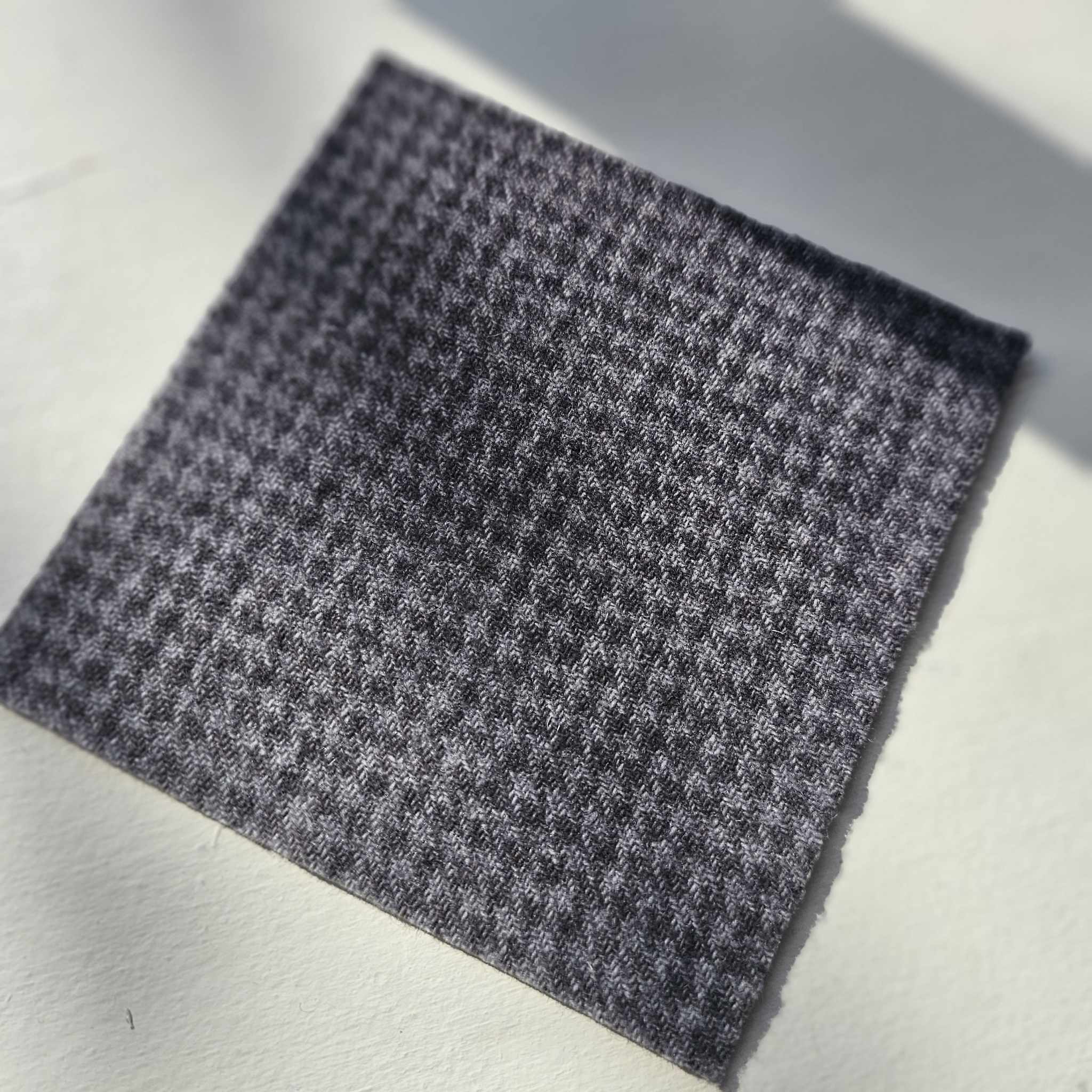 Photo of Felted Wool Pre-Cut 100% Wool in Smokey Grey Mini Dots - Mini Square - 4" x 4"