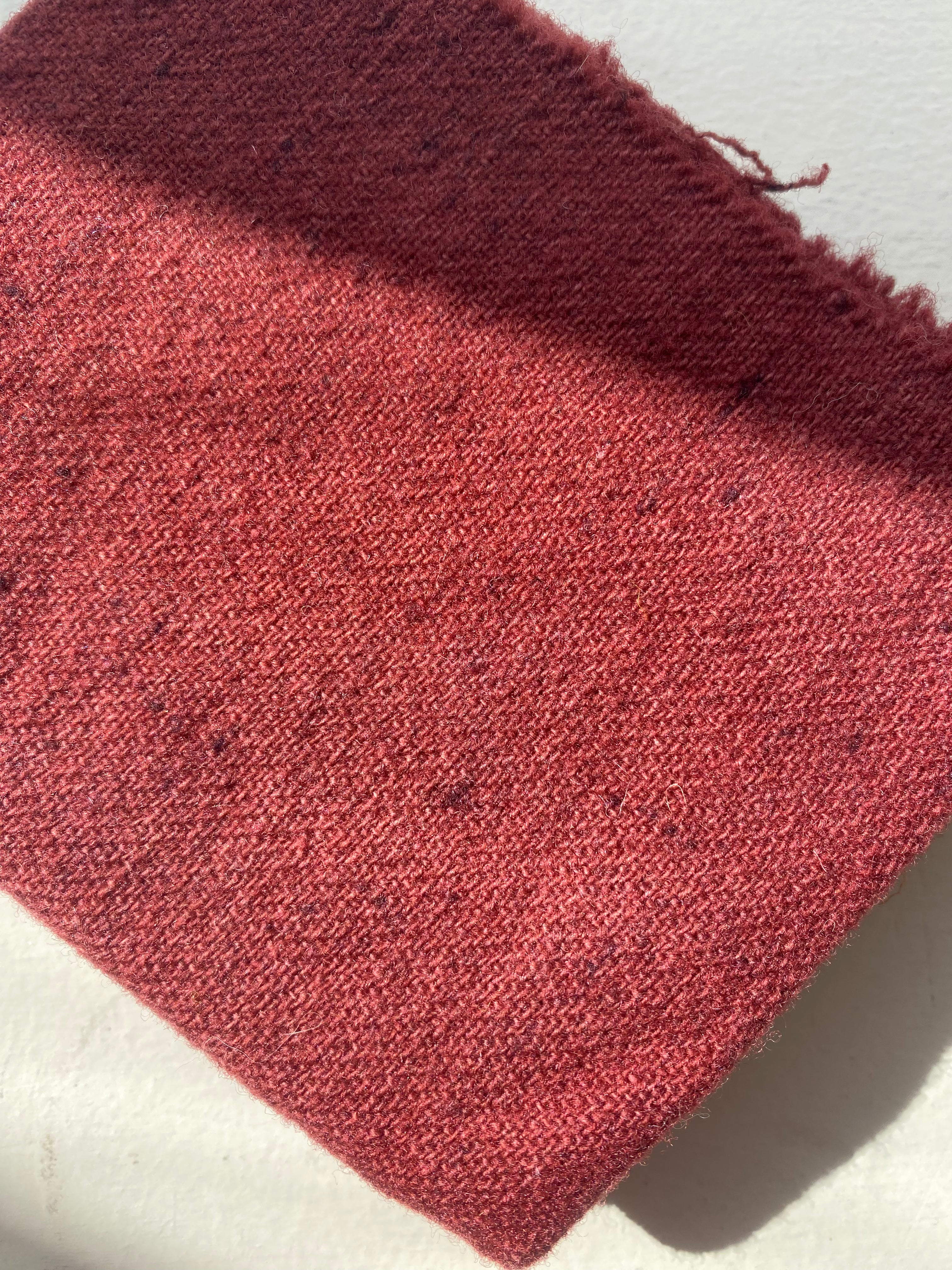 Photo of Felted Wool Pre-Cut 100% Wool in Textured Black and Red - Medium - 10" x 9"