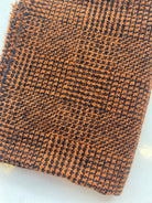 Photo of Felted Wool Pre-Cut 100% Wool in Textured Orange Squares - Medium - 10" x 9"