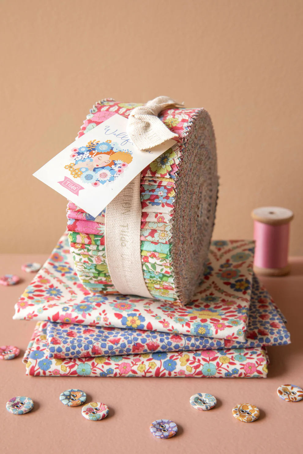 Photo of Tilda's Wallflower - Jelly Roll Pre-Cuts